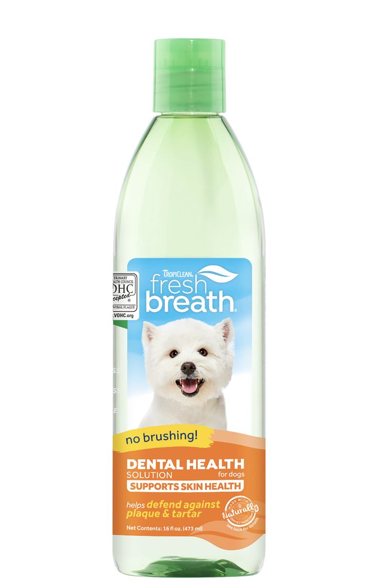 TropiClean Fresh Breath Dog Dental Health Skin Coat 16oz