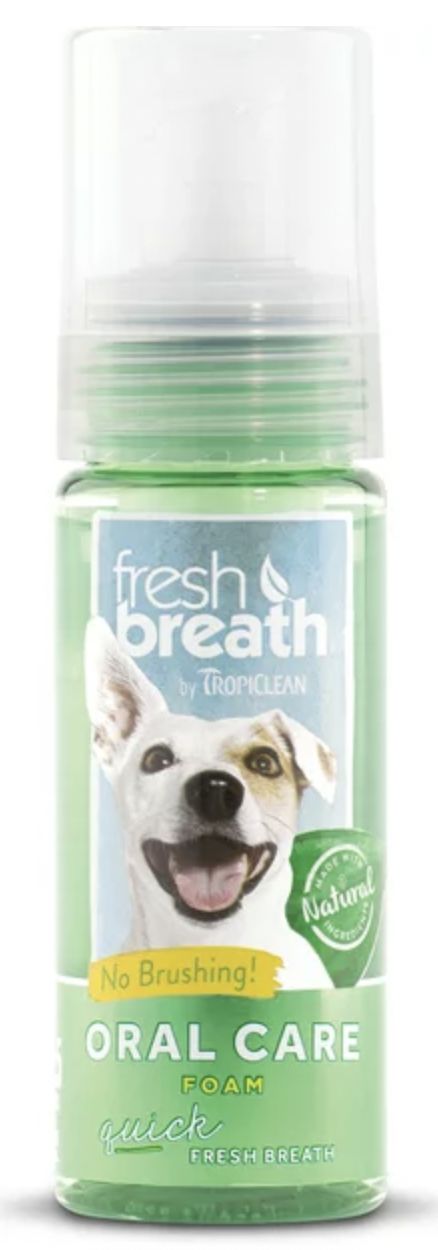 TropiClean Fresh Breath Dog Foam Fresh Mint 4.5oz