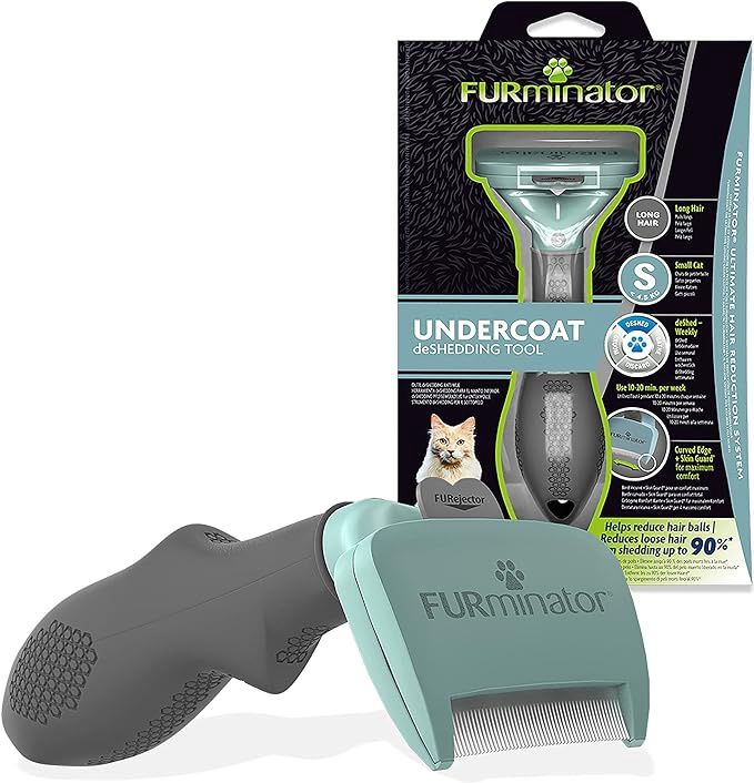 Furminator Deshedding Tool for Small Cats with Long Hair