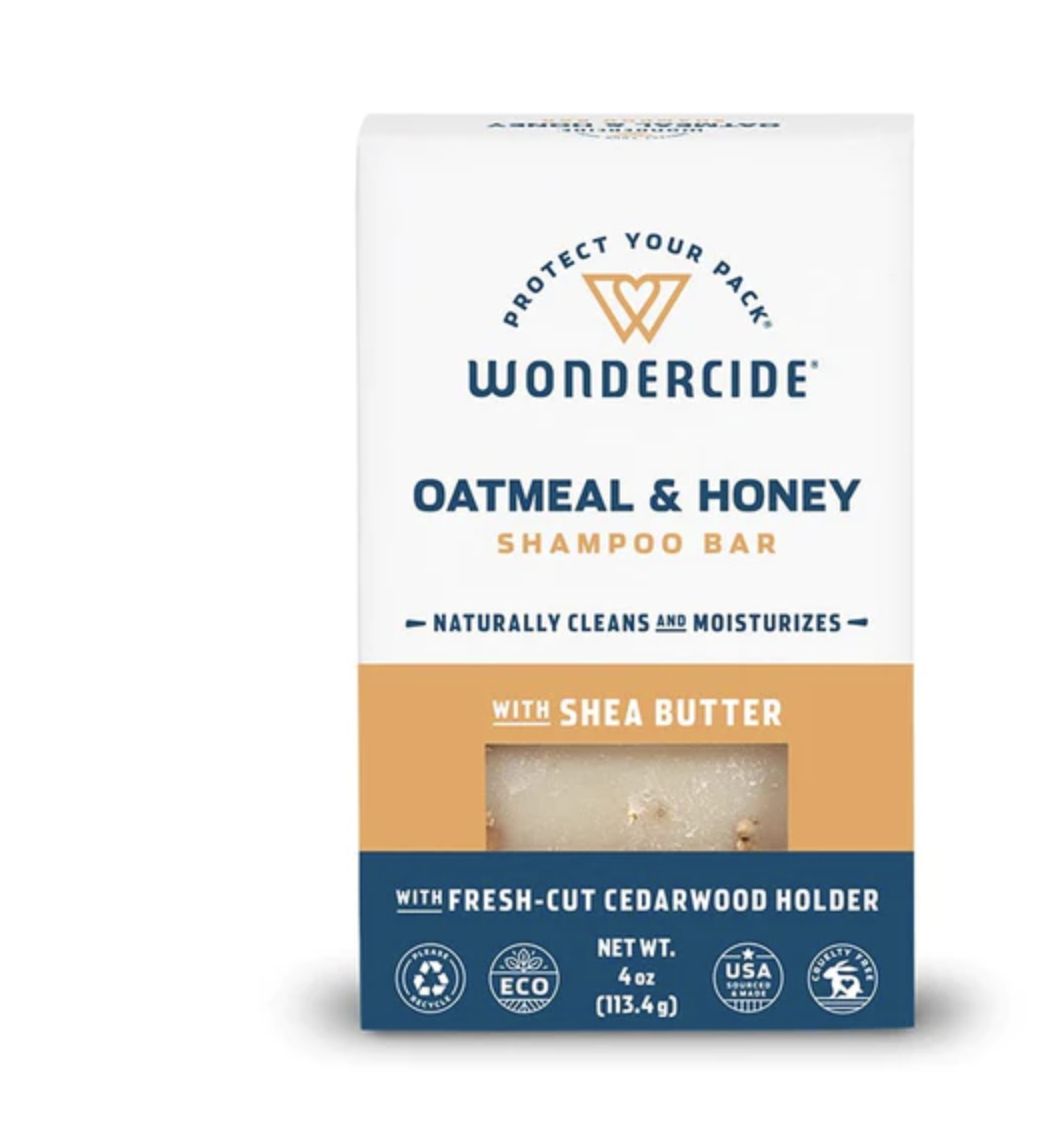 Wondercide Oatmeal &amp; Honey Shampoo Bar with Shea Butter 4oz