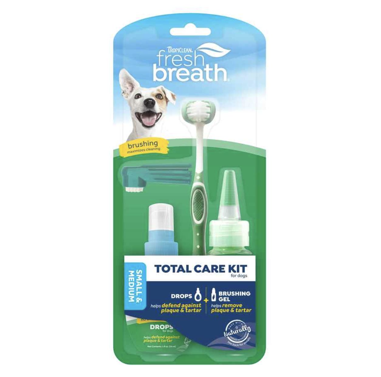 Tropiclean Fresh Breath Total Care Kit Small and Medium
