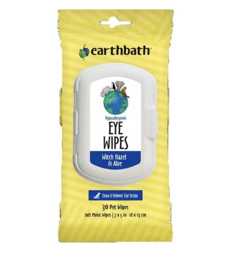 Earthbath Eye  Wipes for Cats and Dogs 30 Count