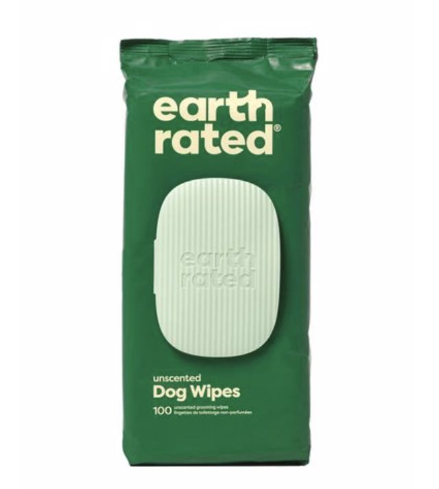 Earth Rated Unscented Grooming Wipes 100 Count