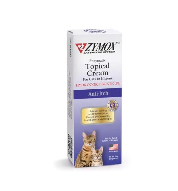 ZYMOX® Enzymatic Topical Cream with 0.5% Hydrocortisone for Cats and Kittens  1 oz