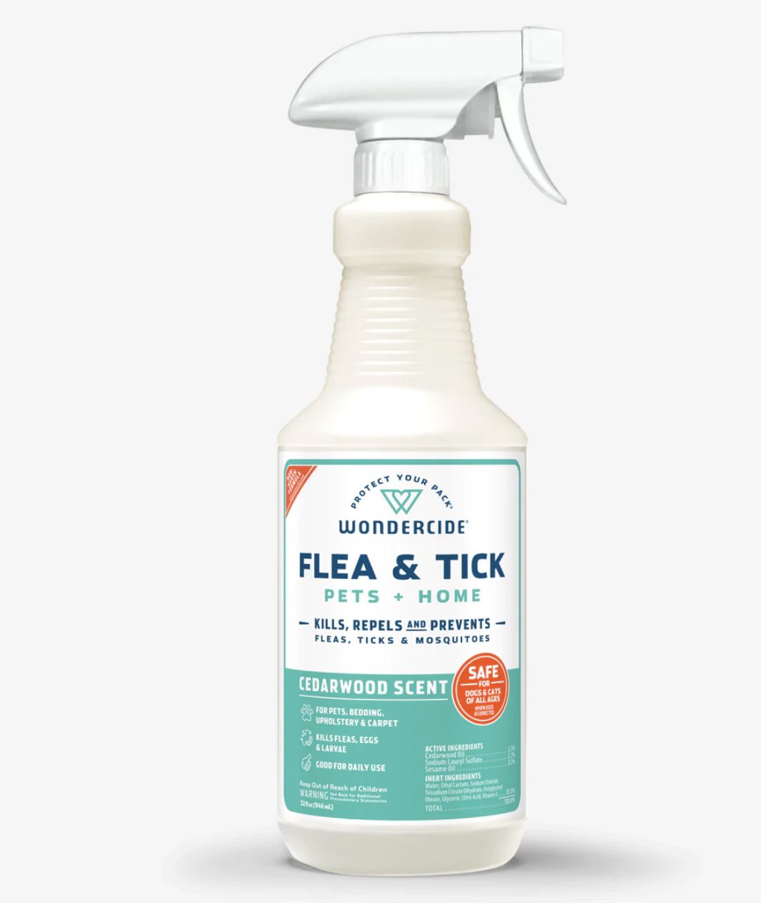 Wondercide Flea &amp; Tick Spray for Pets and Home Cedarwood Scent 32 oz