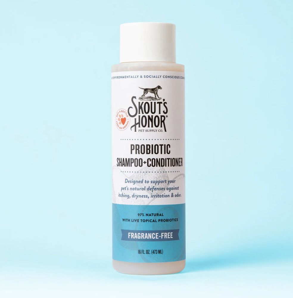 Skout&#39;s Honor Probiotic  Shampoo+Conditioner- Unscented 16oz