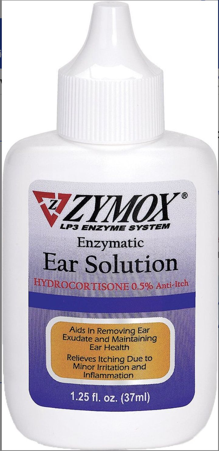 Zymox Ear Solution with .5% Hydrocortisone 1.25oz