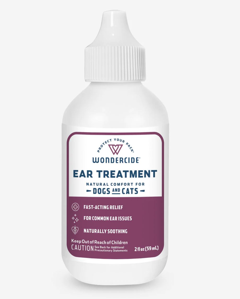 Wondercide Naturally Soothing Ear Treatment for Cats &amp; Dogs 2oz