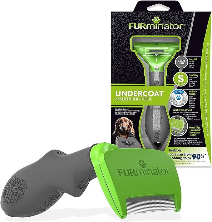 Furminator Deshedding Tool for Small Dogs with Long Hair