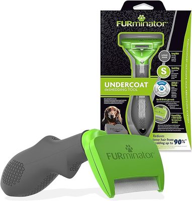 Furminator Deshedding Tool for Small Dogs with Long Hair