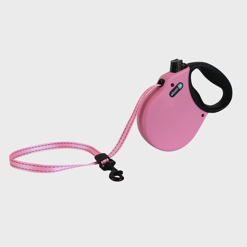 Alcott Adventure Retractable Leash Large Pink 16&#39;