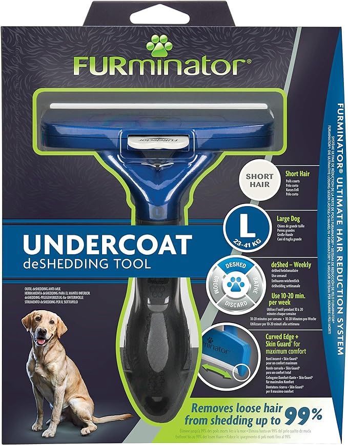 Furminator Deshedding Tool for Large Dogs with Short Hair