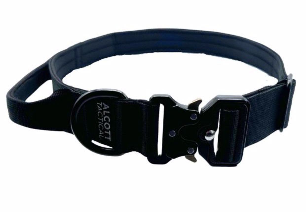 Alcott 15-20&quot; Medium Black Tactical Dog Collar