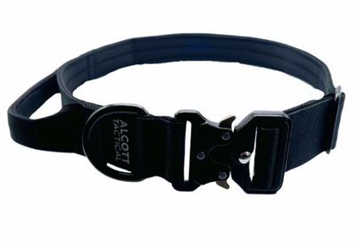 Alcott 15-20&quot; Medium Black Tactical Dog Collar