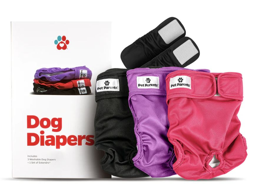 Pet Parents XL Washable Dog Diapers (3 pack) Princess