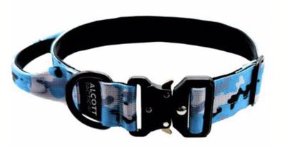 Alcott 20-26&quot; Large Blue Camo Tactical Dog Collar