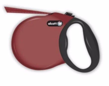 Alcott Adventure Retractable Leash Medium Red 16&#39;