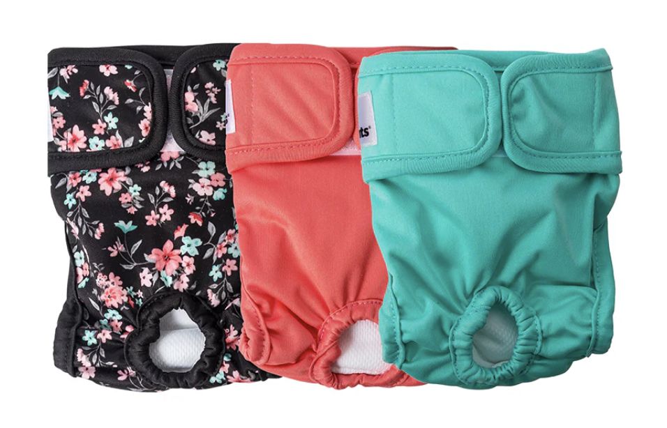 Pet Parents XL Washable Dog Diapers (3 pack) Bella Pack