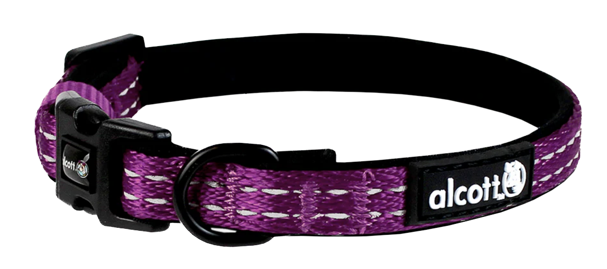 Alcott Adventure Dog Collar Purple - Extra Large