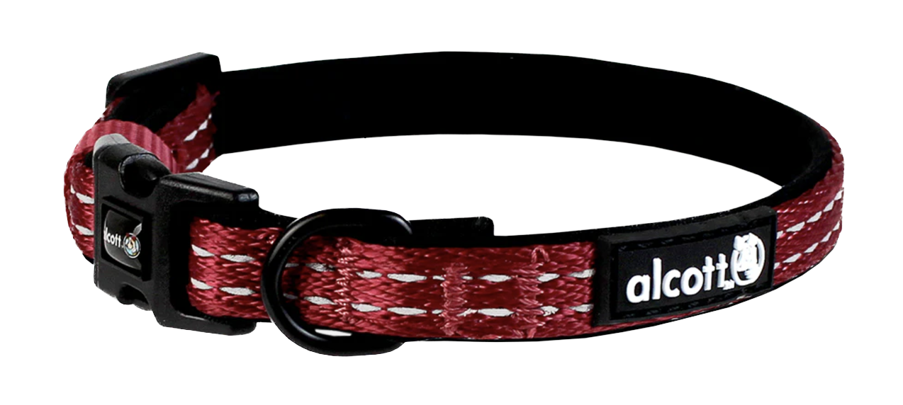 Alcott Adventure Dog Collar Bright Red - Extra Small
