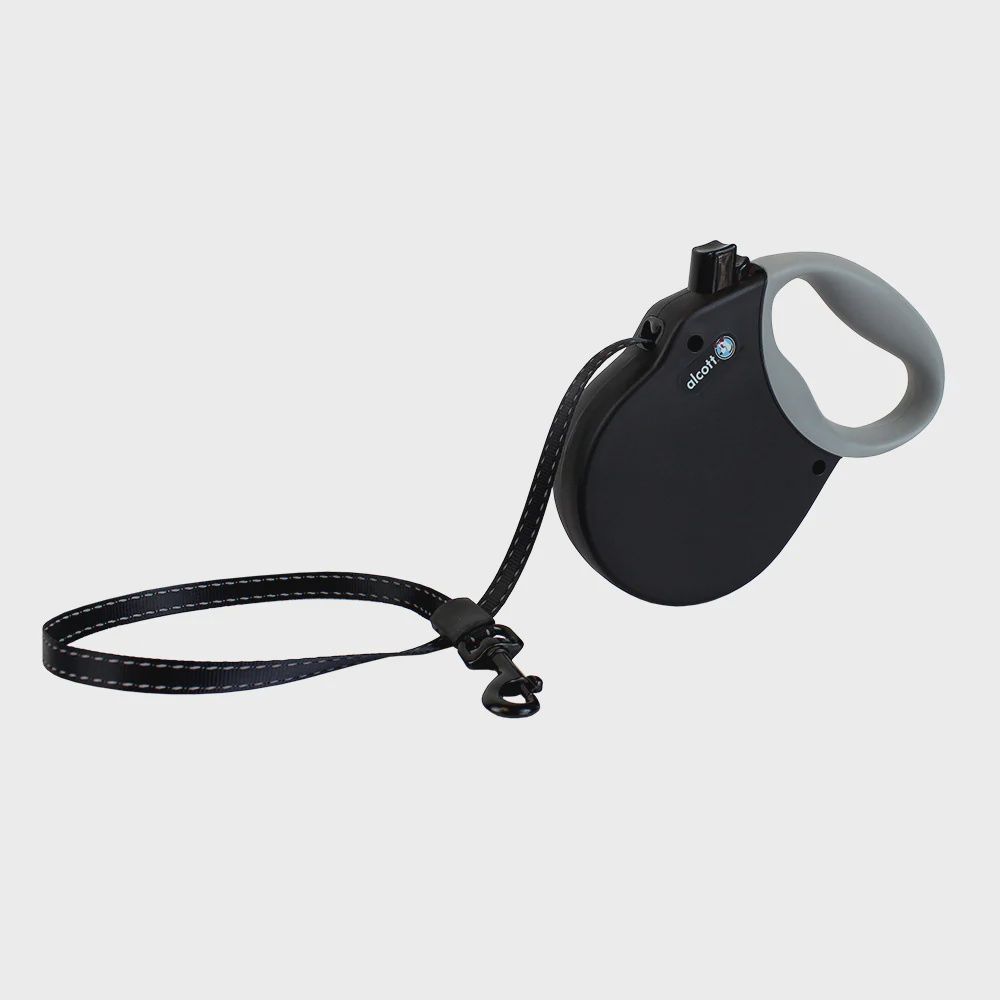 Alcott Adventure Retractable Leash Extra Small Black 10&#39;