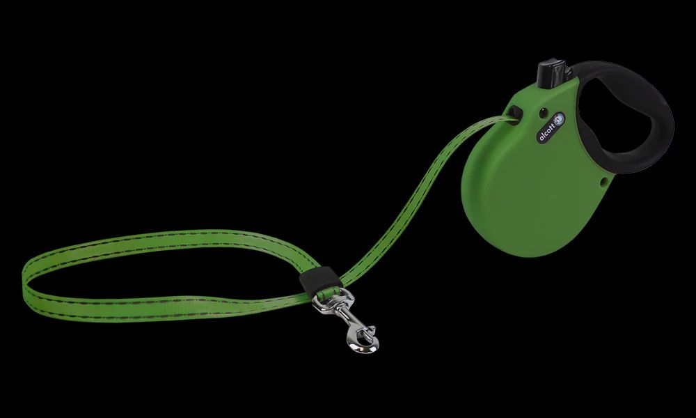 Alcott Adventure Retractable Leash Large Green 16&#39;