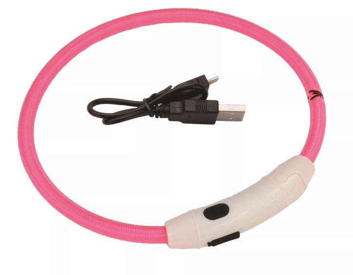 Coastal USB Light-Up Neck Ring Pink - 24&quot;