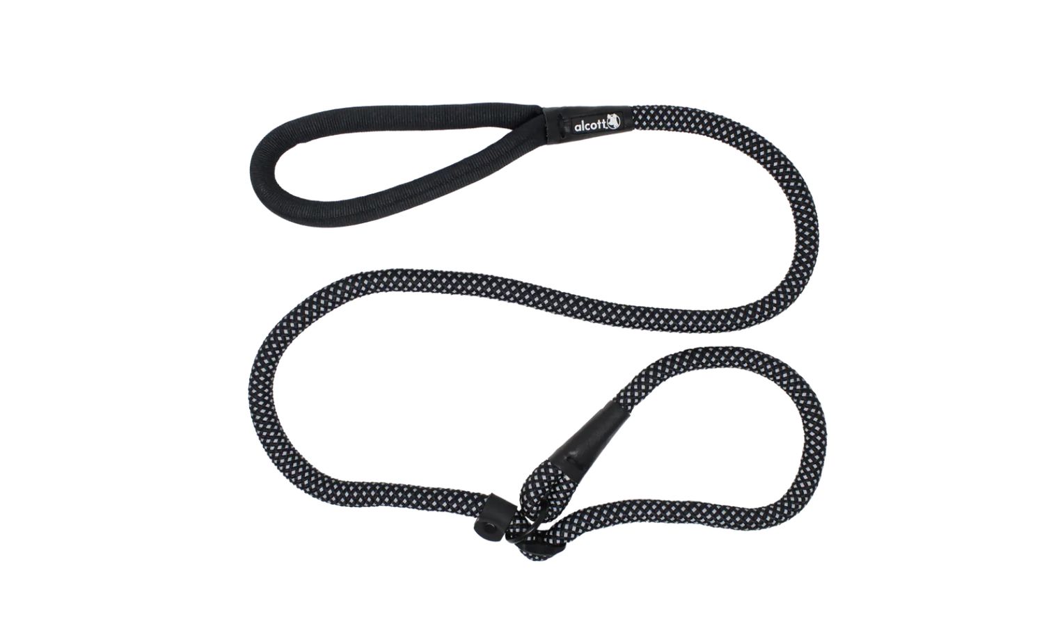 Alcott Slip Rope Dog Leash Black 5&#39; - Large 3/4&quot;