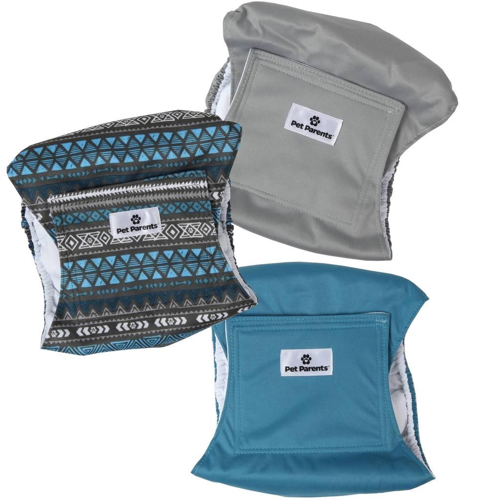 Pet Parents Washable Belly Bands (3 Pack) Warrior Pack