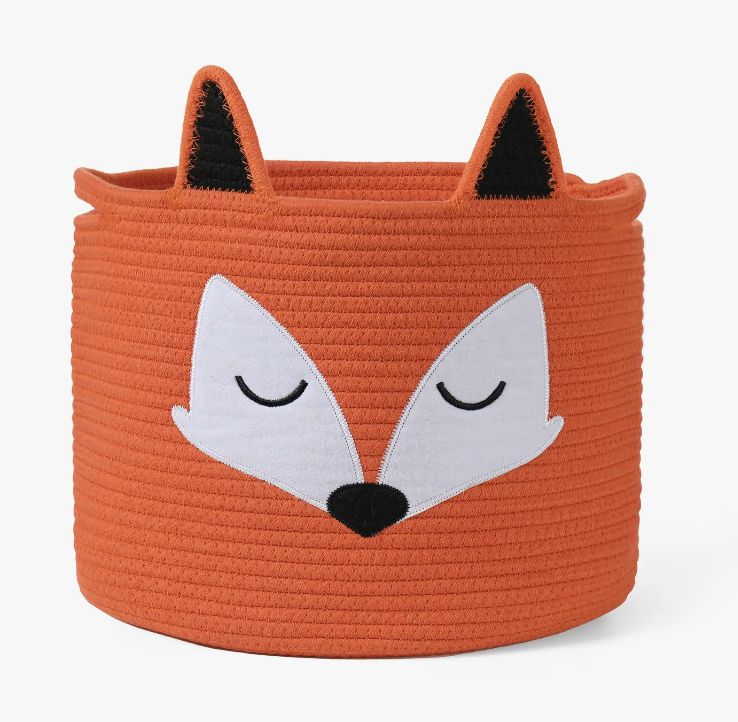 Fred the Fox Organic Cotton Storage Basket