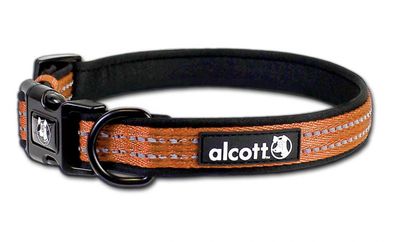 Alcott Adventure Dog Collar Neon Orange - Medium