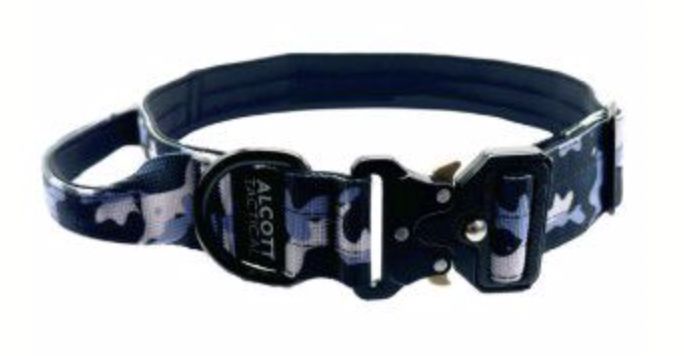 Alcott 20-26&quot; Large Black Camo Tactical Dog Collar