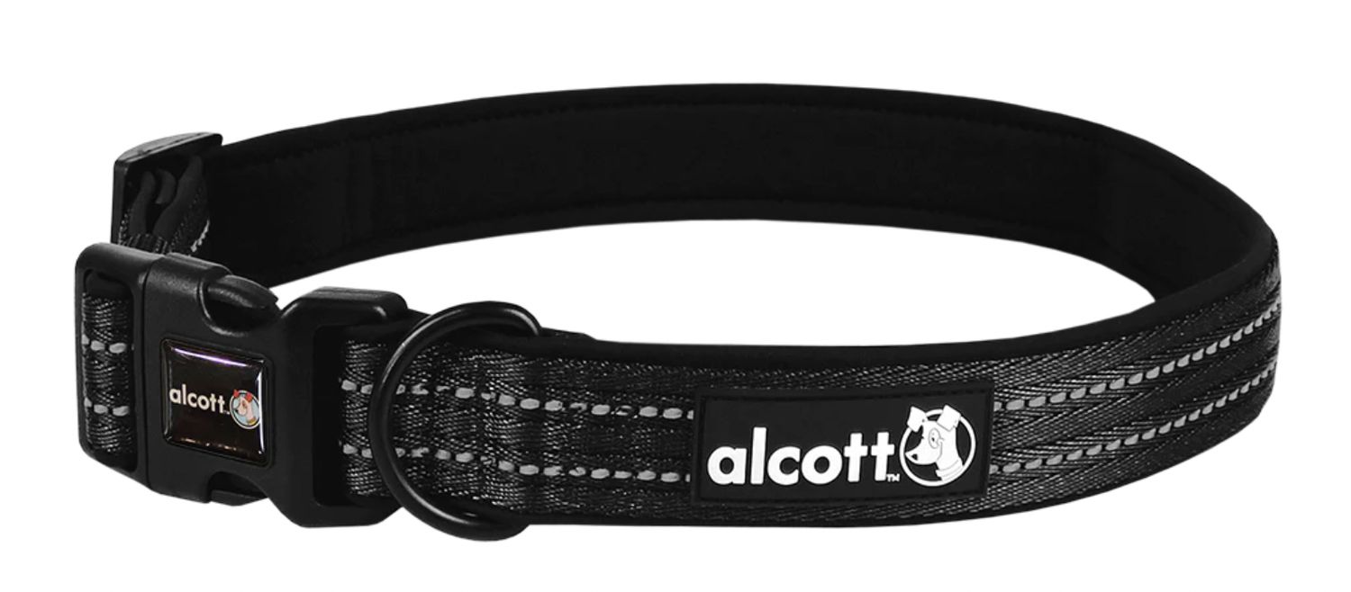 Alcott Adventure Dog Collar Black - Extra Large