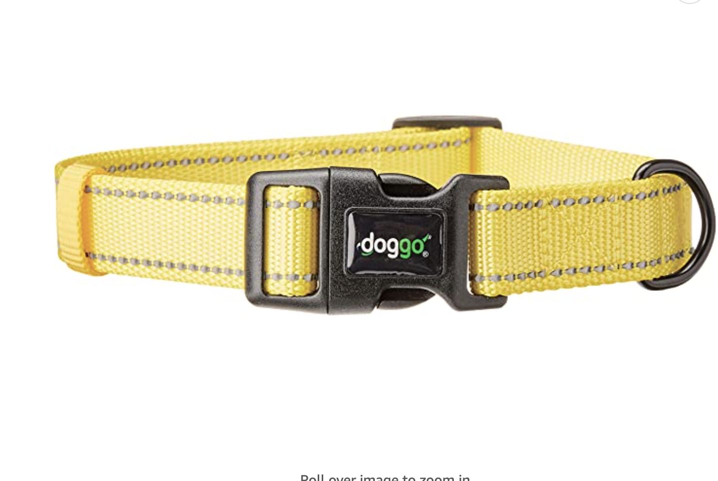 Doggo Reflective Nylon Collar Yellow Large