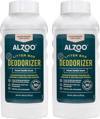 Alzoo Cat Litter Deodorizer Vanilla Scent 26.6 oz