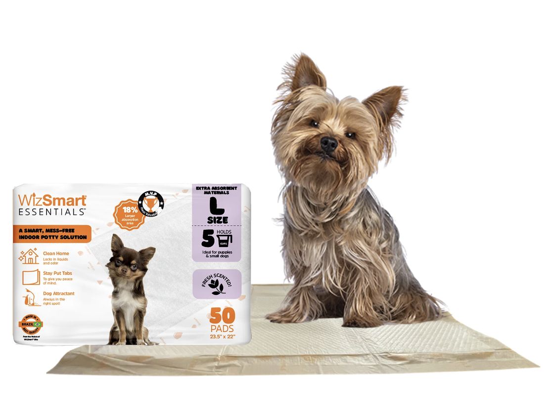 Wizsmart Essentials Dog 50 Count Pads Large Scented 23.5x22 Pack