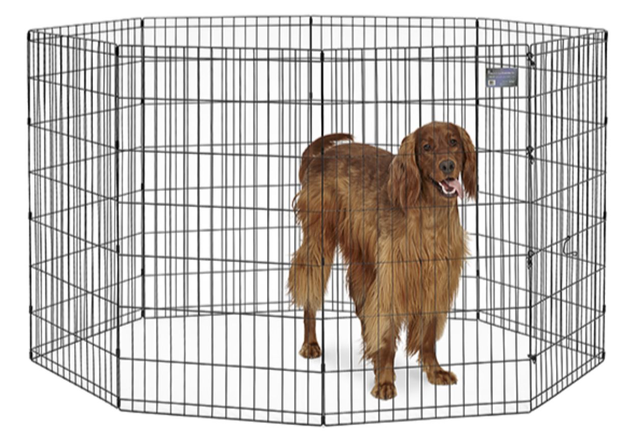 Midwest Contour Exercise Pen - Black 42&quot;