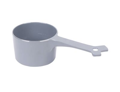 Messy Mutts 1 Cup Pet Food Scoop - Grey