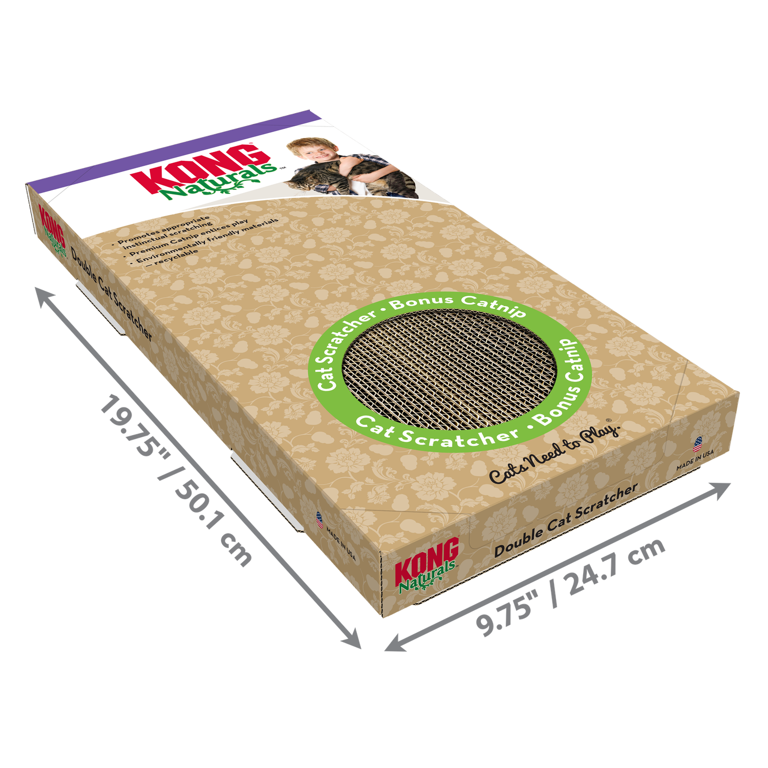 Kong Naturals Double Scratcher Cat Toy