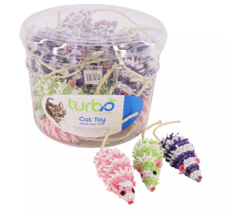 Coastal Turbo Cat Mop Mice Toy