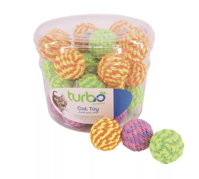 Coastal Turbo Cat Rattle Ball Toy