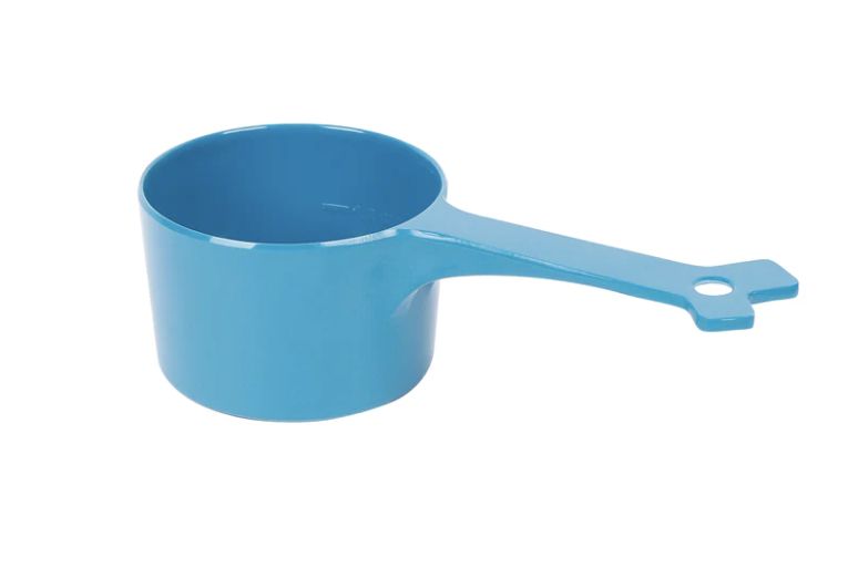 Messy Mutts 1 Cup Pet Food Scoop - Blue