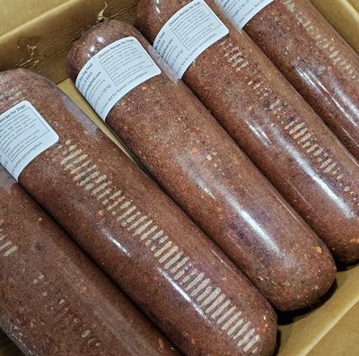 Albright&#39;s Frozen Raw Chicken Dog Food 5lb Chub