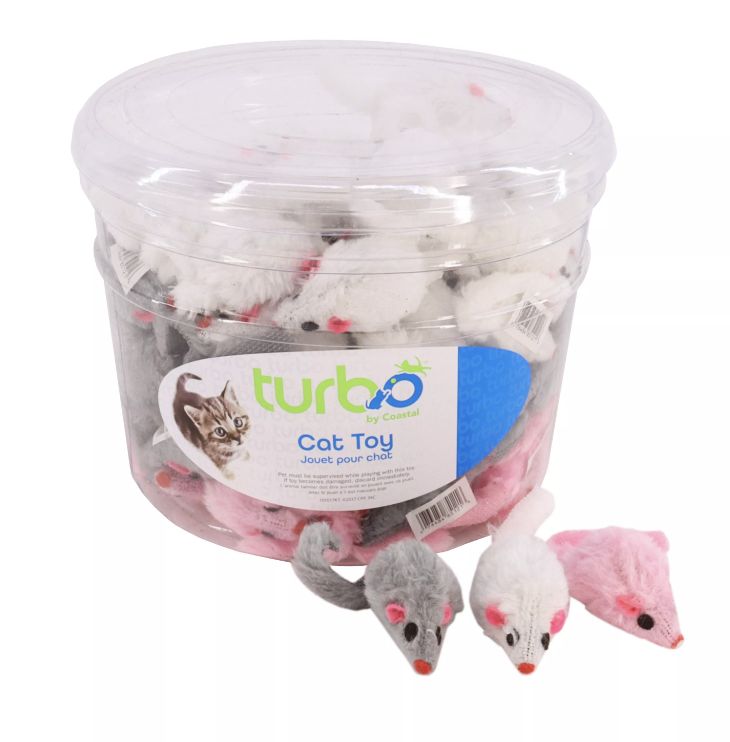 Coastal Turbo Cat Fur Mice Toy