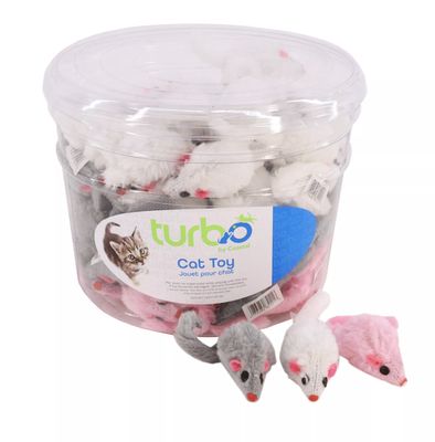 Coastal Turbo Cat Fur Mice Toy