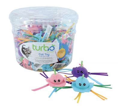 Coastal Turbo Cat Jellyfish with Ribbon Toy