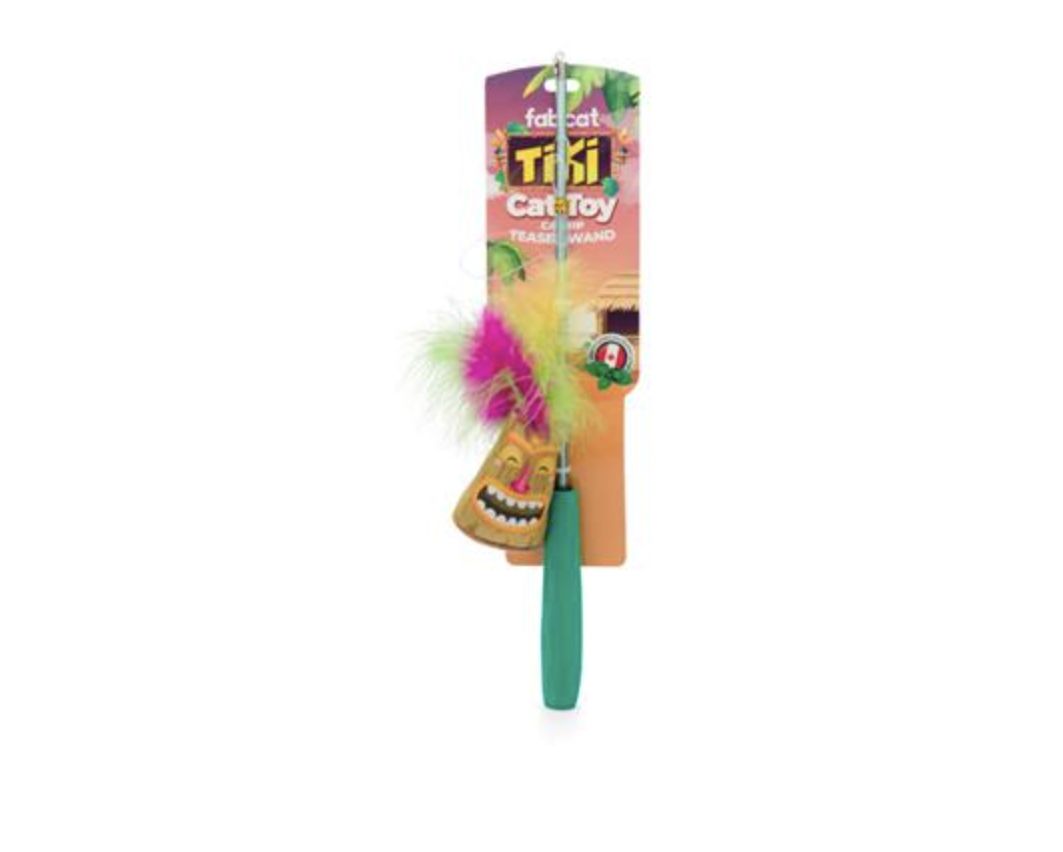Fabcat Tiki Teaser Wand Cat Toy