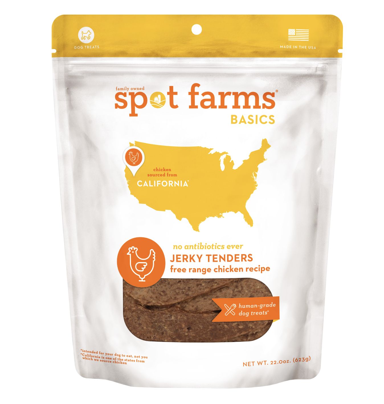 Spot Farms Basics Chicken Jerky Tenders Dog Treats 20oz