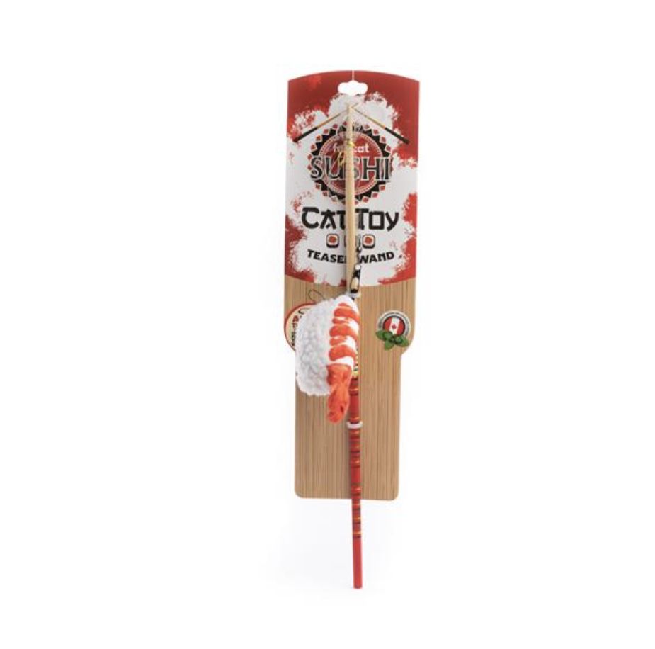 Fabcat Sushi Teaser Wand Cat Toy