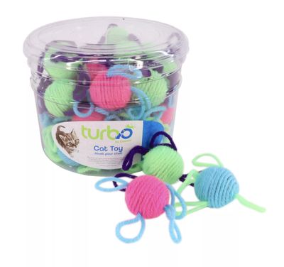 Coastal Turbo Cat Wool Toy Ball